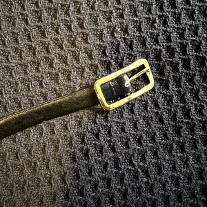 NWT Womens Zara Black Belt with Gold Buckle size S/80